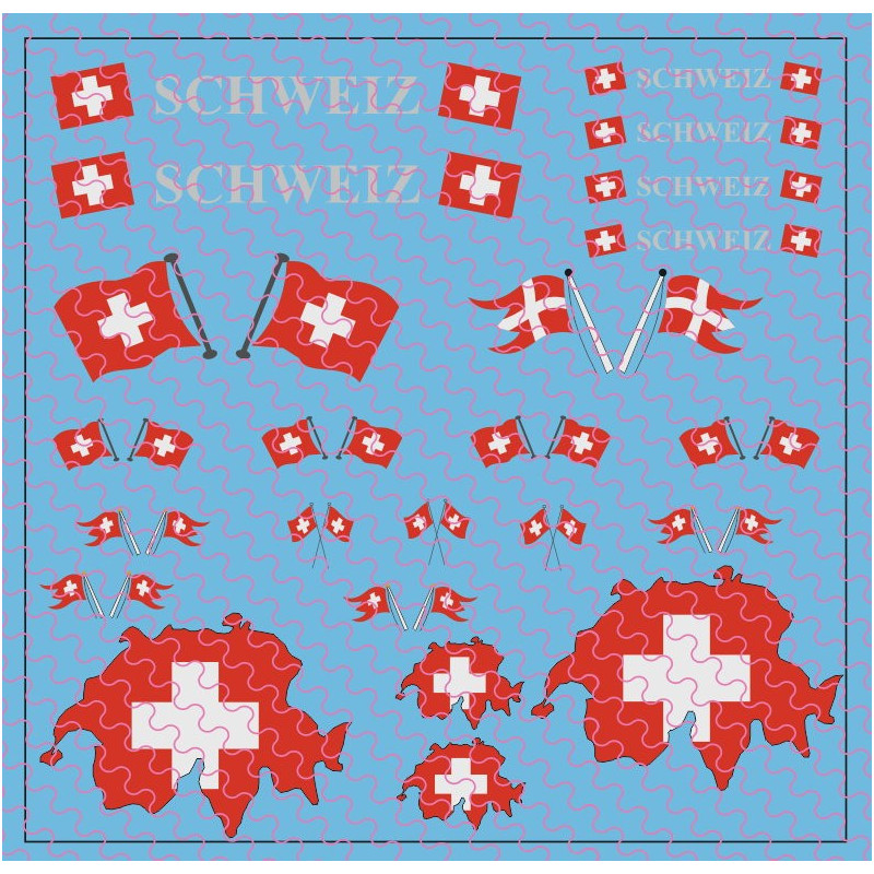 Flaggenset Schweiz