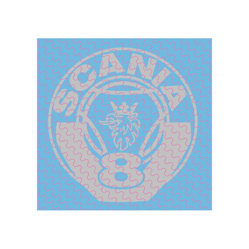 Scania Logo, V8, rund