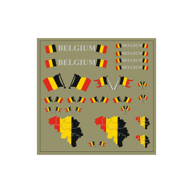 Flaggenset Belgien