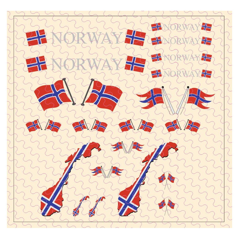 Flaggenset Norwegen