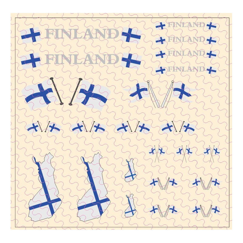 Flaggenset Finnland