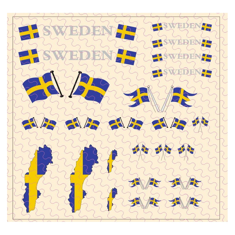 Flaggenset Schweden