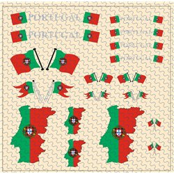 Flaggenset Portugal