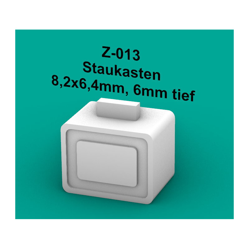 Staukasten 8,2x6,4mm, 6mm tief, 4 Stück