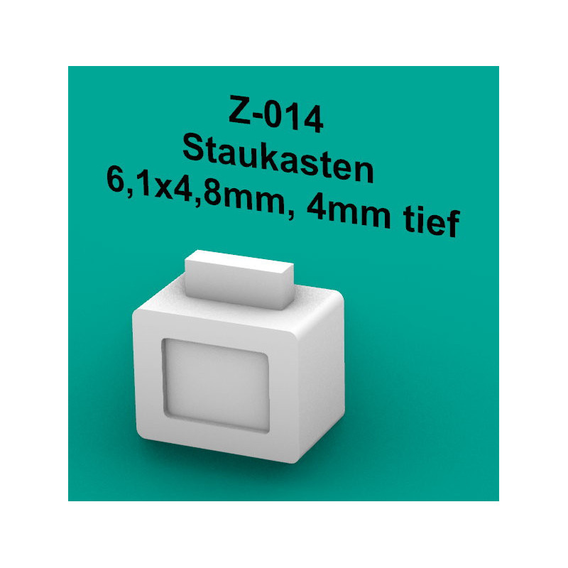 Staukasten 6,1x4,8mm, 4mm tief, 4 Stück