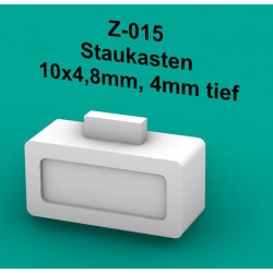 Staukasten 10x4,8mm, 4mm tief, 4 Stück