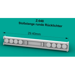 Heckstossstange, runde Rücklichter, 5 Stück