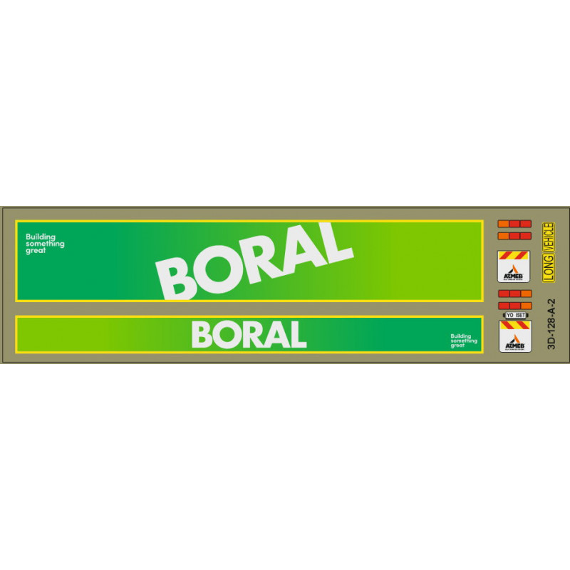 Decals 3D-128-A Boral