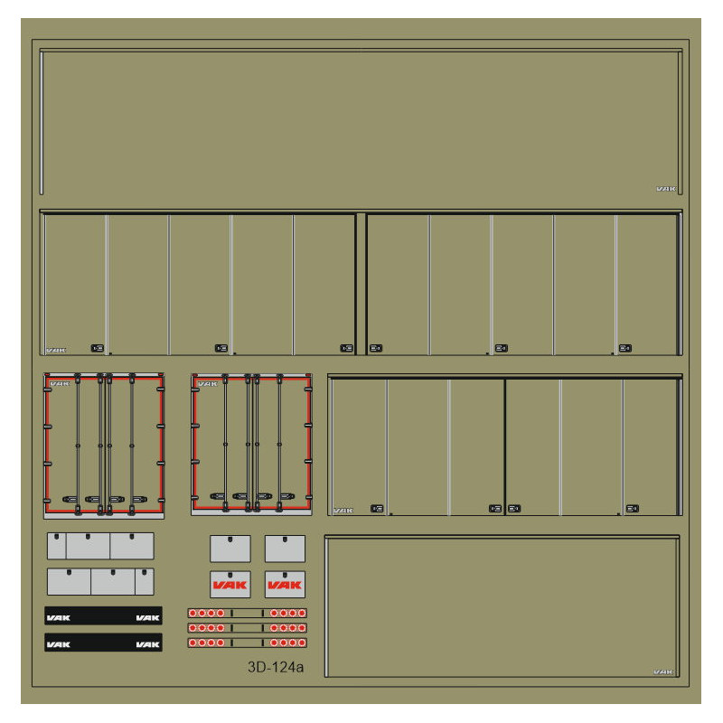 Decalsatz 3D-124a neutral